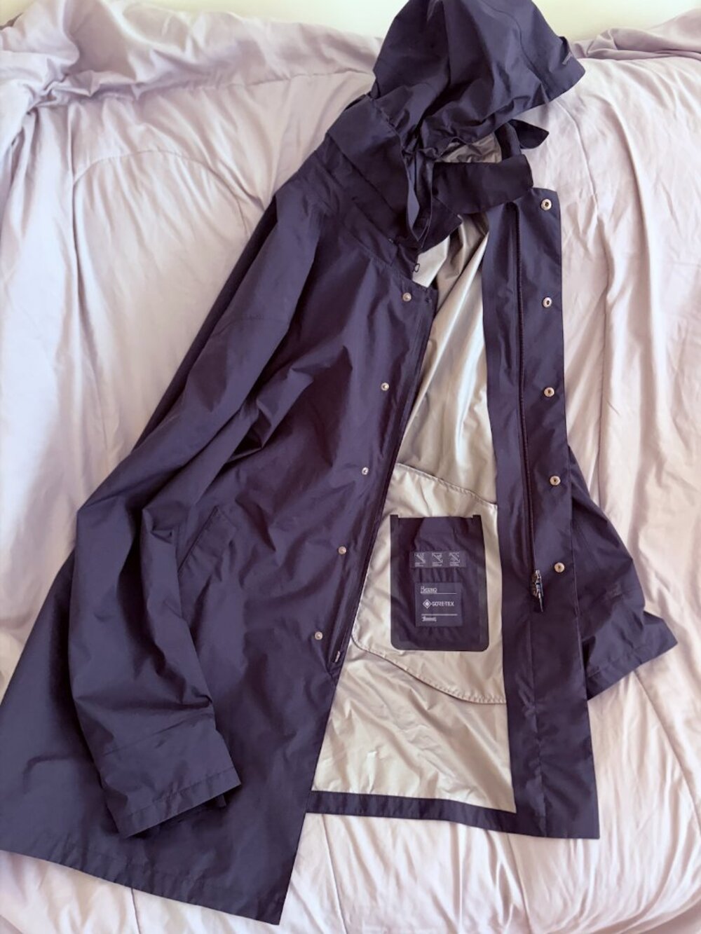Herno Laminar Gore-Tex Navy Raincoat Jacket Size 56 IT $995 Retail